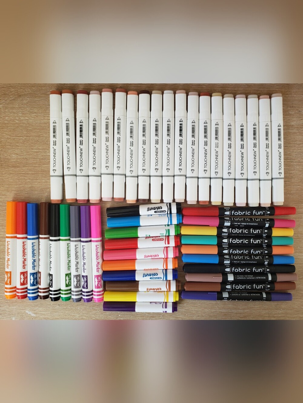 Marker Art Supplies Bundle With Alcohol, Fabric & Washable Markers For Artwork